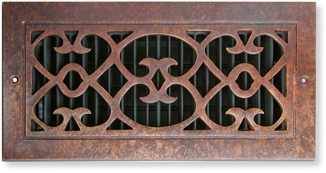 bell foundry return air grille in bronze