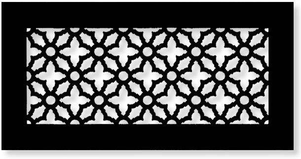 Notre Dame style return air grille, a historic and traditional design