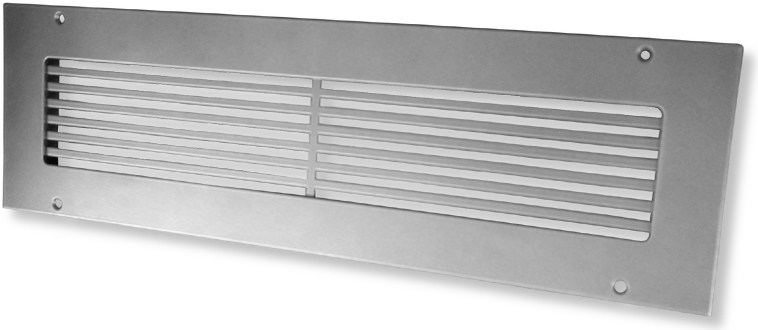 industrial warehouse return air grille angle view