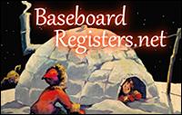 wood and metal baseboard registers